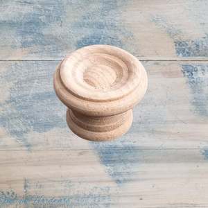 Celestial Natural Wood Round furniture knob 22mm dia