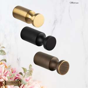 Sovereign Moderna Brass Recessed groove robe hook -3 Luxury Finishes