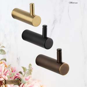 Sovereign Moderna Brass Upright robe hook -3 Luxury Finishes