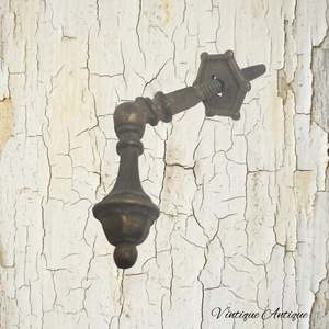 Solid Brass drop handle 45mm drop with base plate -recycled hardware