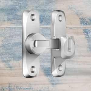90 degree Right Angle Door Latch (Large) Stainless Steel SILVER-73mm High