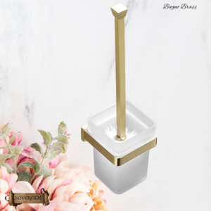 New Collection: "Bagno"Sovereign Bathroom Toilet Brush holder -Brushed brass