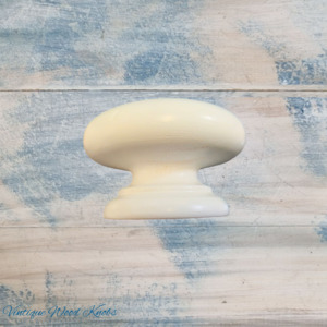 Sylvian White wooden cabinet / Drawer Knob 40mm dia