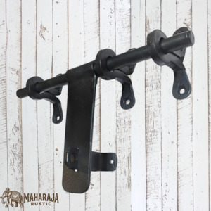 Vintage Metal Hardware: Hand Forged Iron smooth Aldrop Door latch bolt 304mm long