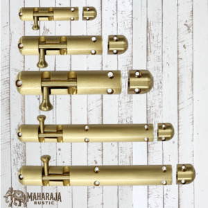Heavy Duty Enclosed Solid Brass Sliding Bolt 115mm to 280mm long