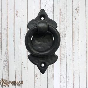Cast Iron Fleur De Lis Ring drop 80mmx 42mm(MAJ-858)