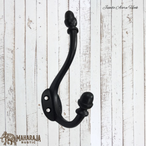 Jumbo Riustic Iron acorn Coat hook 147mm high (MAJ842)