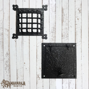 New Collection: Cast Iron Door Grill and Flap/Backplate 157x161mm(MAJ-862)