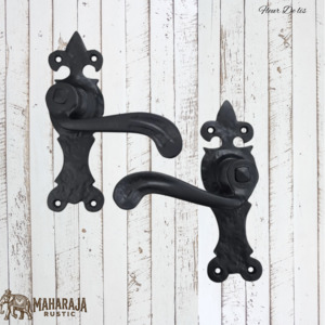 New Collection: Fleur de lis cast iron Door handle-lever type (MAJ-854) 167mm long