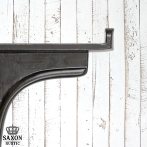 Brackets For Hanging Shelves And More: Premium Black Lacquered solid Cast iron shelf bracket 111mmx129mm