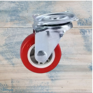 New Collection: Red Urethane swivel castor wheel -50mm wheel
