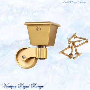 New Collection: Square Cup Brass castor wheel -32mm wheel- 65mm high