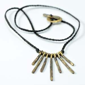 Lower Price Point Reticulated Brass: Reticulated Brass Rātā Necklace