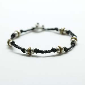 Lower Price Point Reticulated Brass: Braided Pirepire Bracelet