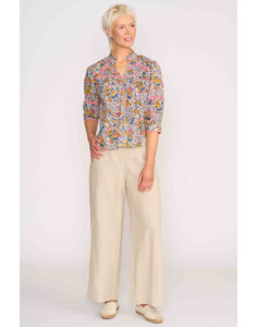 Trim Insert Blouse - Shirts : Just Looking - Foil S25 S25SALE