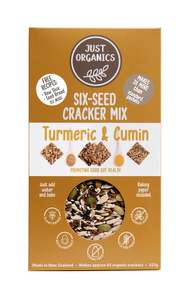 Organic Six Seed Cracker Mix - Turmeric & Cumin