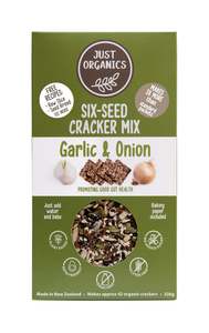Frontpage: Organic Six Seed Cracker Mix - Garlic & Onion
