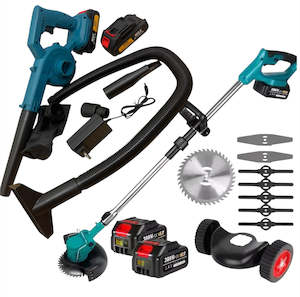 All: Cordless Grass Trimmer & Leaf Blower Combo Kit – 21v 4 batteries- NZ OVERNIGHT DELIVERY