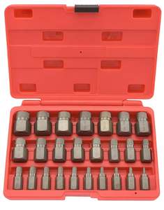 All: 25pc Bolt & Screw Extractor Set – Multi-Spline Easy Out Tool Kit | NZ Stock