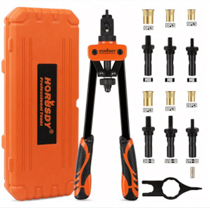 All: 14” Rivet Nut Gun Kit – 70PCS Nut Setter Tool with 7 Mandrels | NZ Stock