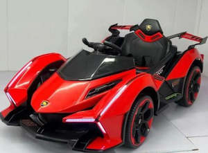 Kids 12V Electric Ride-On Car – Red | 4WD, Leather Seat, Remote Control | NZ S&hellip;