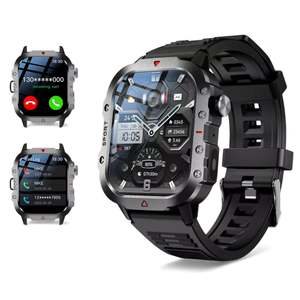 Rugged 2.0” Smart Watch for Men – Bluetooth Calling, Sports Modes, Fitness T&hellip;