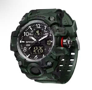 All: Men’s Digital Analog Sports Watch – Big Face , LED Backlight, 30M Waterproof | NZ Stock