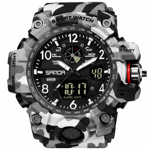 All: Men’s Big Face Tactical Watch – Sports Watch, Dual Display, LED Backlight, Waterproof | NZ Stock