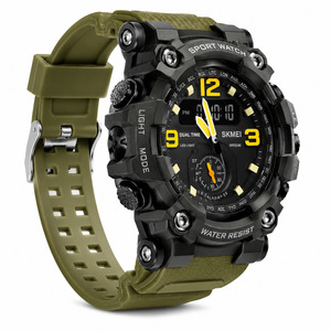 All: Men’s Military Sports Watch 49mm Big Face Digital & Analog LED Waterproof Red | Overnight Delivery | Afterpay & Zip Pay