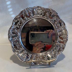 Silver Metalware: Rodd Ornate 21cm Silver Plated Tray