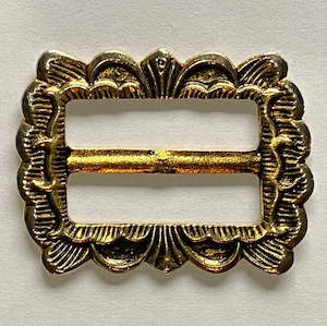 Buckles Buttons: Fancy Brass Buckle