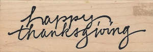 Secondhand Stamps: Happy Thanksgiving Stamp