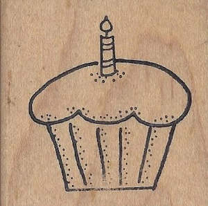 Birthday Cupcake Stamp