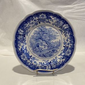 Pottery Glass: Spode Williamsburg Country Haven Large Plate