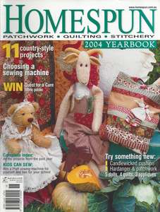 Magazines: Australian Homespun Patchwork, Quilting, Stitchery No 21