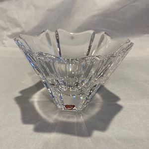 Crystal Glass: Orrefors Swedish Crystal Orion Bowl