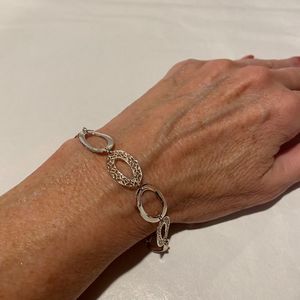 Vintage Jewellery: Sterling Silver Italian Circles Bracelet