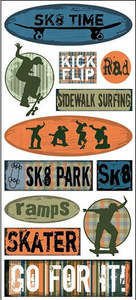 2 Sale Stickers Rub Ons: Skater Jumbo Stickers