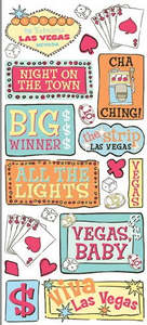 2 Sale Stickers Rub Ons: Viva Las Vegas Jumbo Stickers