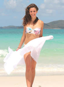 SFLSARNG: Seafolly womens sarong - white cotton gauze
