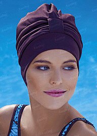 Fashy Swim Caps: Fashy swimming cap - turban - mocha
