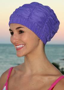 Shower Caps: Fashy shower cap - plain purple