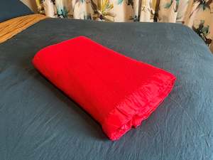 Vintage NZ wool blanket - red
