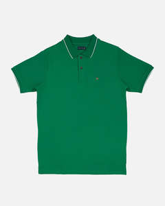 Polos: Bare Brown Green Slim Fit Lightweight Polo T-Shirt
