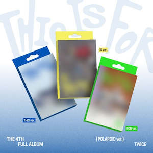 TWICE 4th Full Album – THIS IS FOR (POLAROID Ver.) (Random)