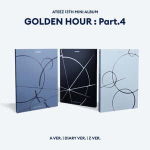 PRE-ORDER: ATEEZ 13th Mini Album - GOLDEN HOUR : Part.4 (Random)
