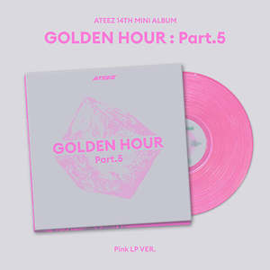 PRE-ORDER: ATEEZ 14th Mini Album - GOLDEN HOUR : Part.5 (Pink LP Ver.)