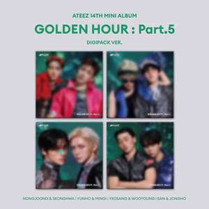 PRE-ORDER: ATEEZ 14th Mini Album - GOLDEN HOUR : Part.5 (Digipack Unit Ver.) (Random)
