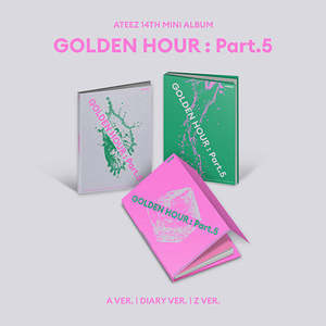PRE-ORDER: ATEEZ 14th Mini Album - GOLDEN HOUR : Part.5 (Random)