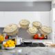 5 Enamel Cooking Pots Set,